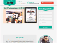 Tablet Screenshot of aimstutorial.com